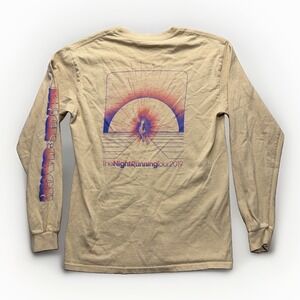 Cage & Beck The Night Running Tour 2019 S Beige Concert Tee Long Sleeve T-Shirt
